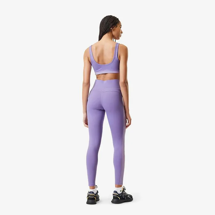 Pants and Leggings Women Lacoste Women039s Lacoste X Bandier All Motion Colorblock Leggings Purple Ix7