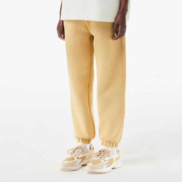 Pants and Leggings Women Lacoste Womens Blended Cotton Sweatpants Beige Ixq