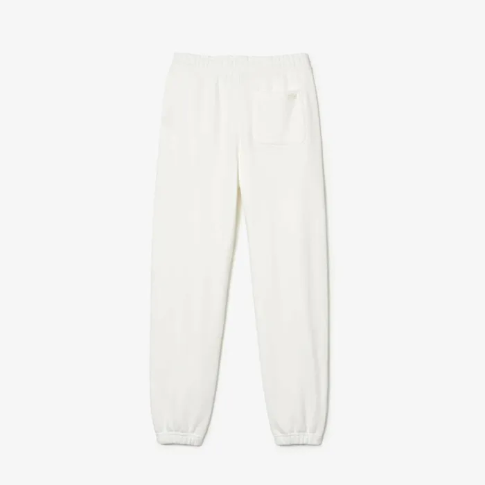 Pants and Leggings Women Lacoste Womens Lacoste X Goop Cotton Fleece Sweatpants White 70v