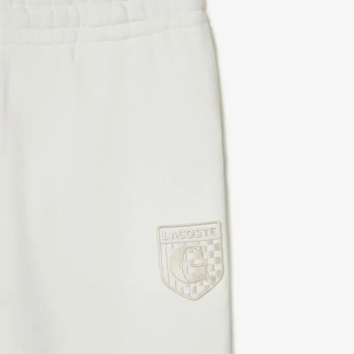 Pants and Leggings Women Lacoste Womens Lacoste X Goop Cotton Fleece Sweatpants White 70v