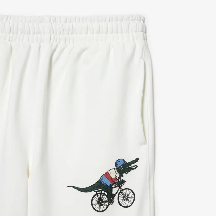 Pants and Leggings Women Lacoste Womens Lacoste X Netflix Super Soft Sweatpants White 70v