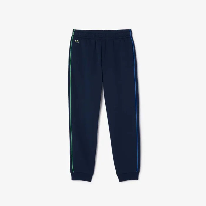 Pants and Shorts Kids Lacoste Kids039 Contrast Accent Sweatpants Navy Blue White Qrn
