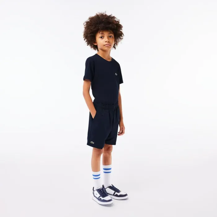 Pants and Shorts Kids Lacoste Kids039 SPORT Diamond Weave Shorts Navy Blue 166