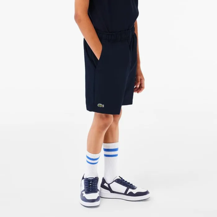 Pants and Shorts Kids Lacoste Kids039 SPORT Diamond Weave Shorts Navy Blue 166
