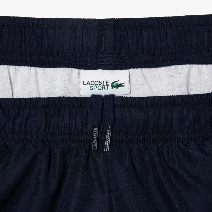 Pants and Shorts Kids Lacoste Kids039 SPORT Diamond Weave Shorts Navy Blue 166
