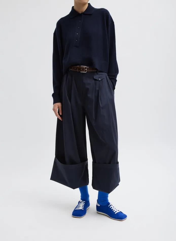 Pants and Shorts Women Tibi Bio Twill Triple Pleat Pant