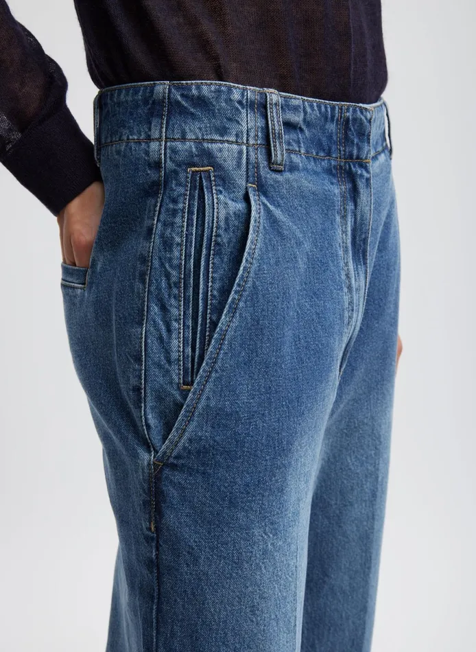 Pants and Shorts Women Tibi Spring Denim Barry Jean