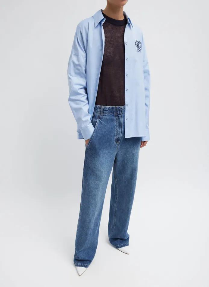 Pants and Shorts Women Tibi Spring Denim Barry Jean