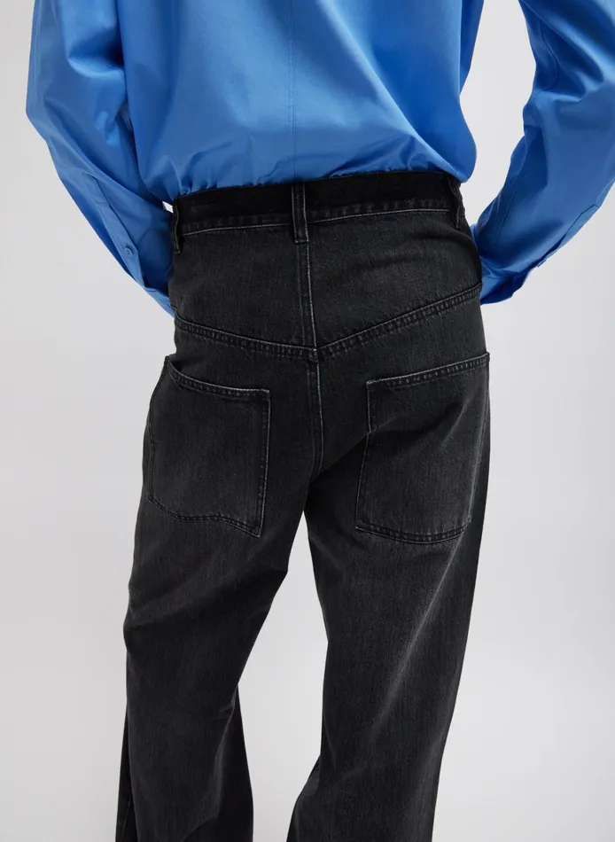 Pants and Shorts Women Tibi Vintage Black Denim Ryder Jean