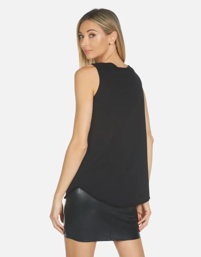 Parson Crystal Love Elements Black Women Lauren Moshi Tanks