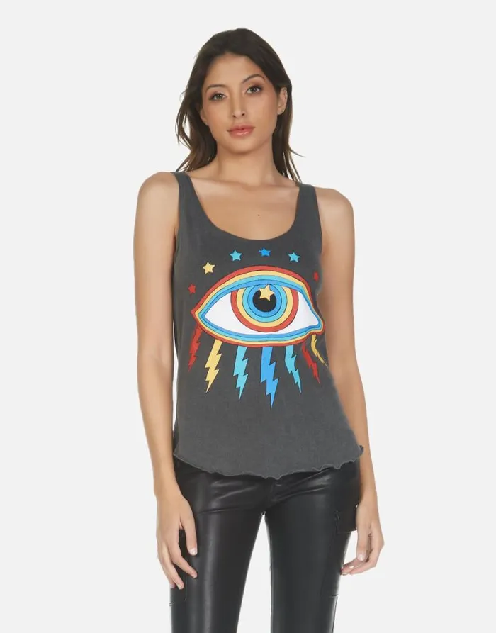 Parson Rainbow Lightning Eye Pigment Black Women Lauren Moshi Tanks