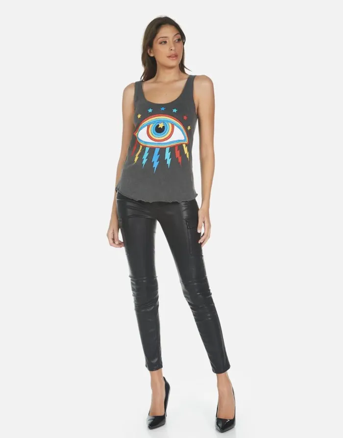 Parson Rainbow Lightning Eye Pigment Black Women Lauren Moshi Tanks