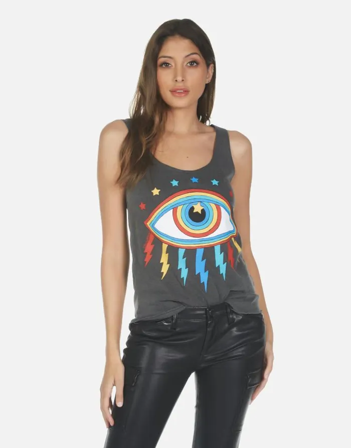 Parson Rainbow Lightning Eye Pigment Black Women Lauren Moshi Tanks