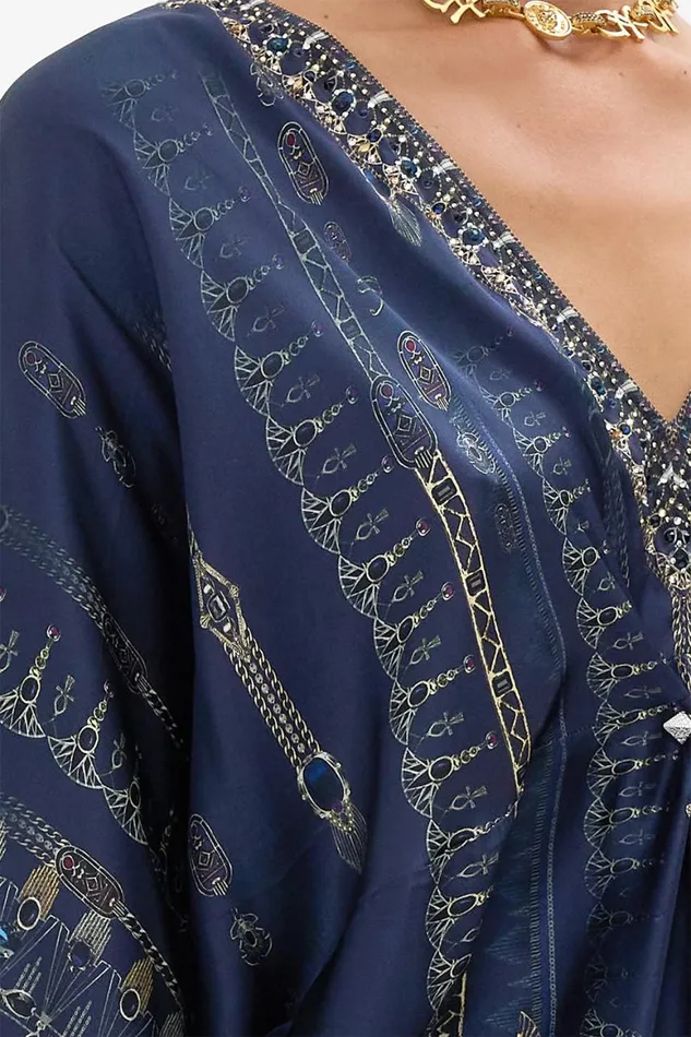 PIERCED V NECK SHORT KAFTAN THE EGYPT EFFECT The Egypt Effect Womens Camilla Kaftans