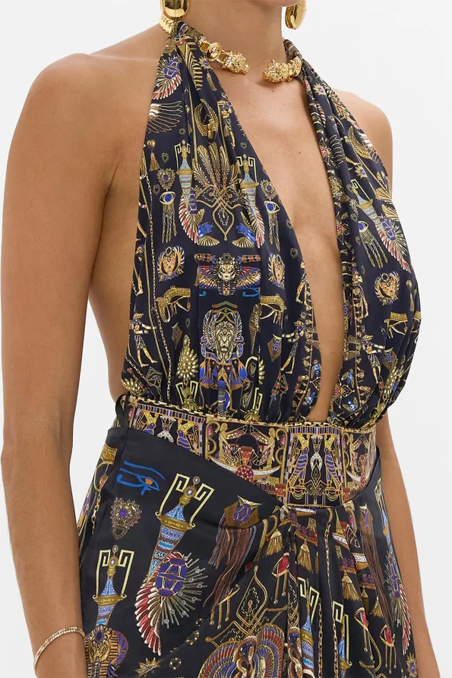 PLUNGE BODYSUIT WITH NECK TRIM CARTOUCHE KINGDOM Cartouche Kingdom Womens Camilla Bras and Underwear