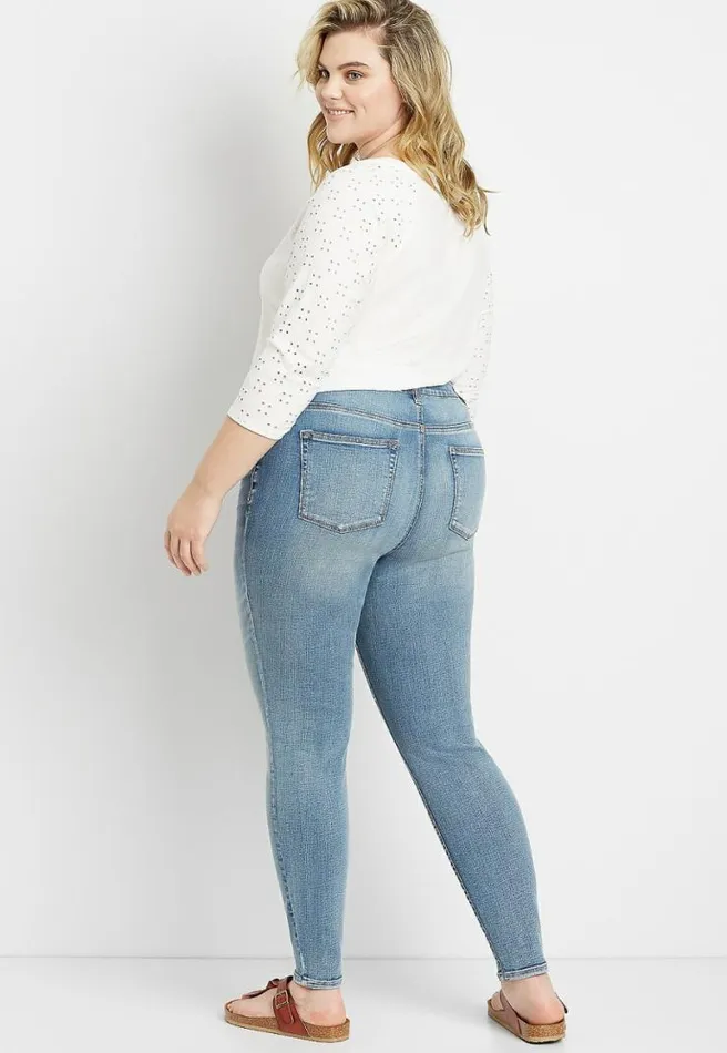 Plus Size Medium High Rise Curvy Jegging Women Maurices Plus Jeans