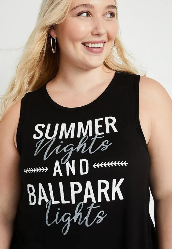 Plus Size Summer Nights Graphic Tank Top Women Maurices Plus Tops