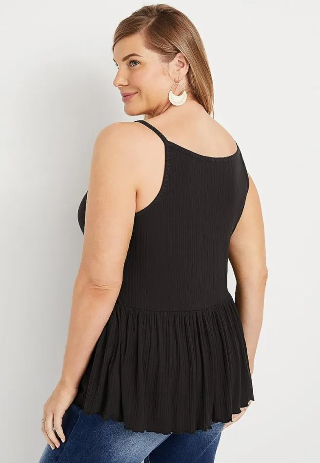 Plus Size Twist Front High Neck Tank Top Women Maurices Plus Tops