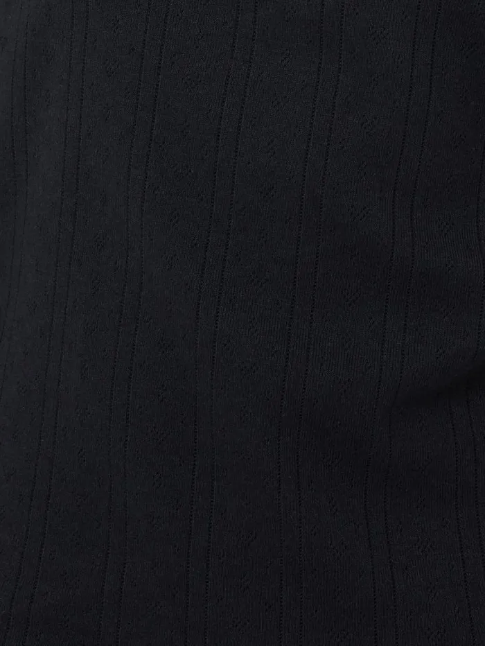 Pointelle Pyjama Henley Top Navy Women Jigsaw Pyjamas and Loungewear