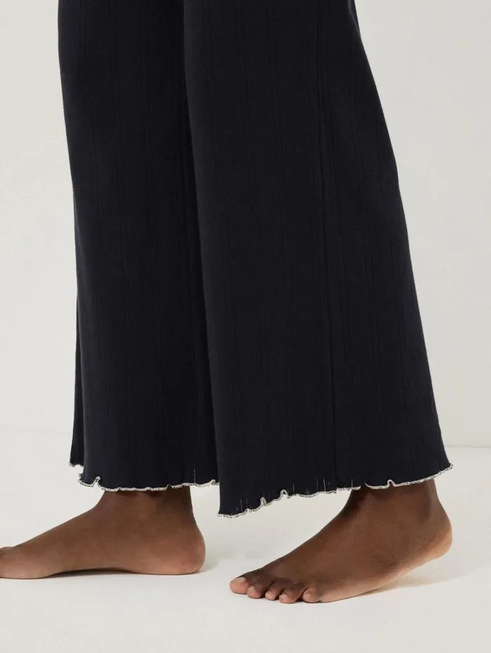 Pointelle Pyjama Trousers Navy Women Jigsaw Pyjamas and Loungewear