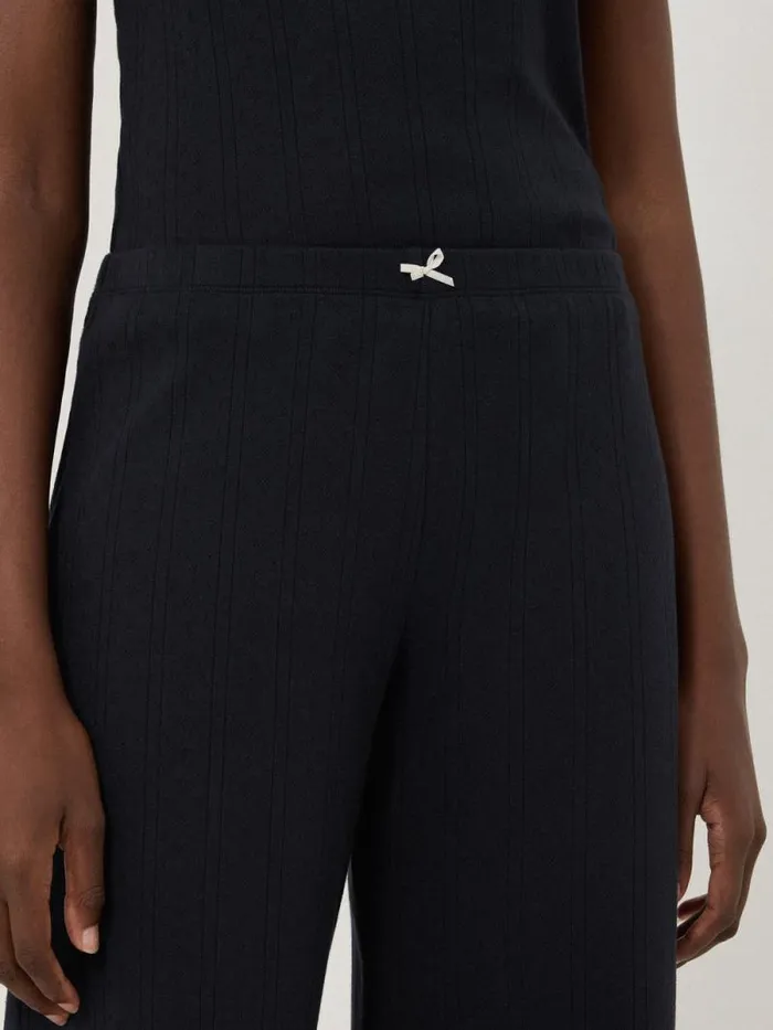 Pointelle Pyjama Trousers Navy Women Jigsaw Pyjamas and Loungewear