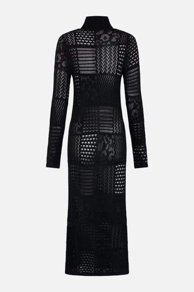 POINTELLE TURTLE NECK KNIT DRESS STITCHED IN TIME Stitched In Time Womens Camilla Dresses