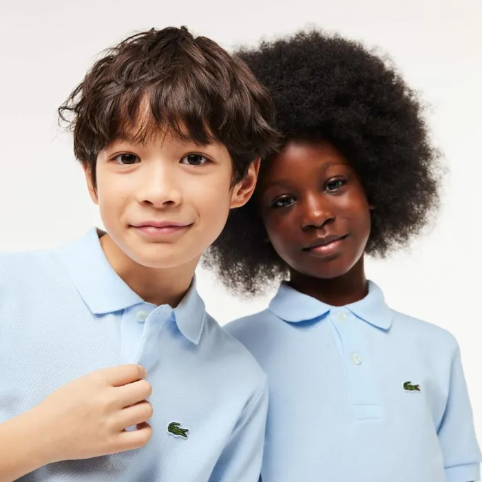 Polos Kids Lacoste Kids039 Regular Fit Petit Piqu Polo Light Blue T01
