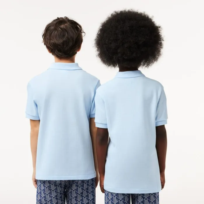 Polos Kids Lacoste Kids039 Regular Fit Petit Piqu Polo Light Blue T01