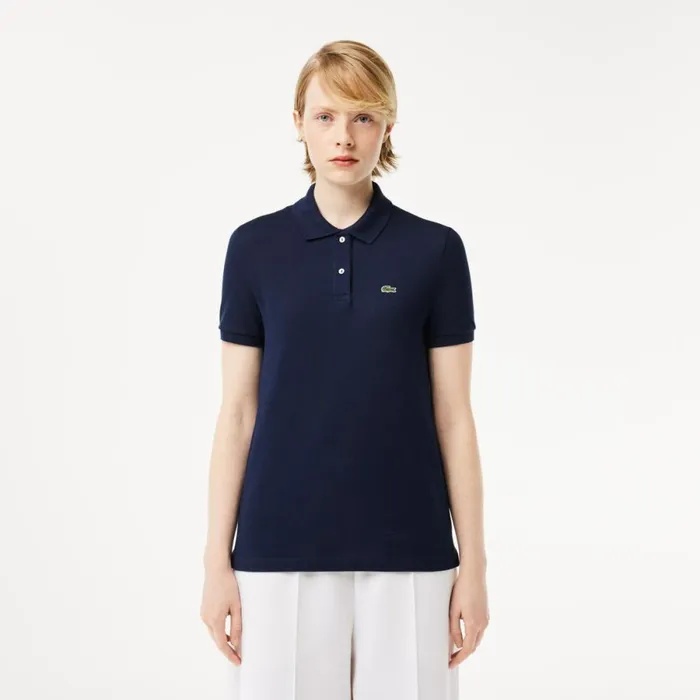 Polos Women Lacoste Women039s Regular Fit Soft Cotton Petit Piqu Polo Navy Blue 166