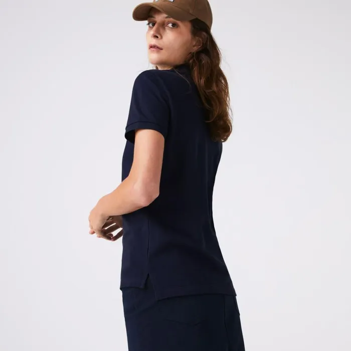 Polos Women Lacoste Women039s Regular Fit Soft Cotton Petit Piqu Polo Navy Blue 166