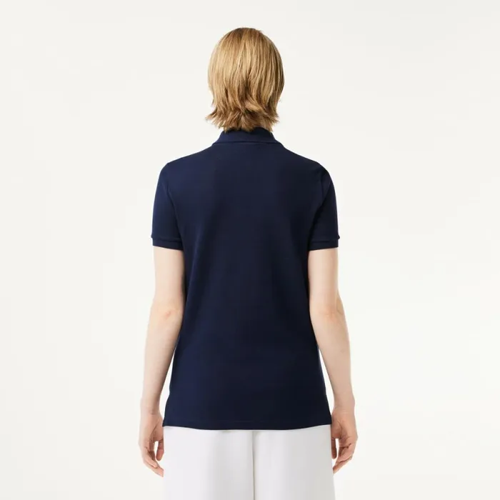 Polos Women Lacoste Women039s Regular Fit Soft Cotton Petit Piqu Polo Navy Blue 166