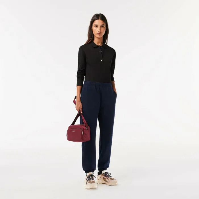 Polos Women Lacoste Womens Slim Fit Stretch Piqu Polo Black 031