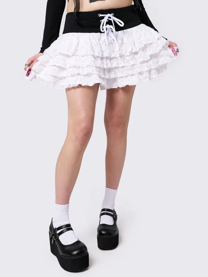Presley Tutu LaceUp Mini Skirt Women Minga London Bottoms