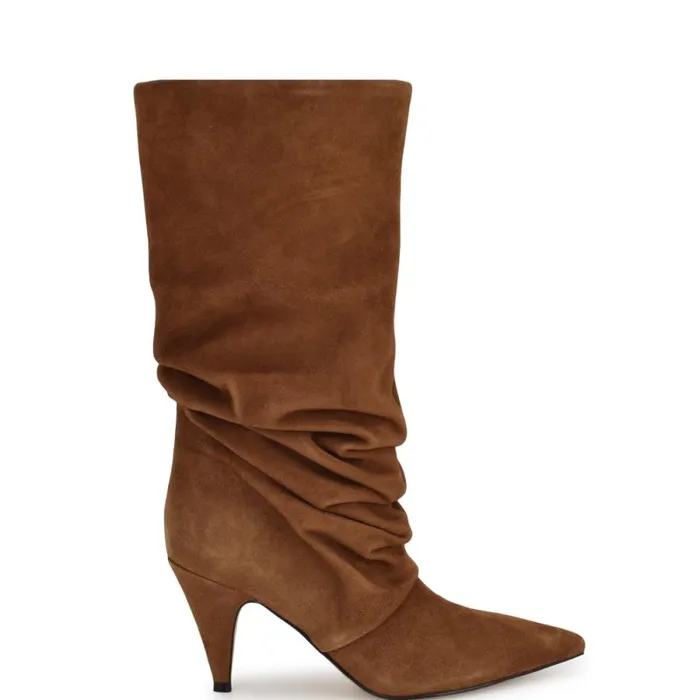 Primer Dress Boots Natural Suede Women Nine West Boots and Booties