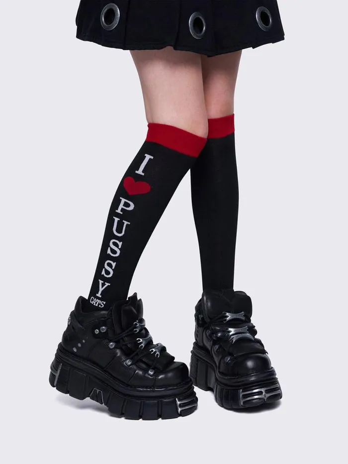 Pussycats Thigh High Socks Women Minga London Socks and Tights