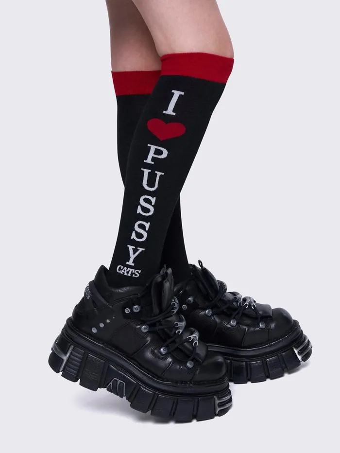 Pussycats Thigh High Socks Women Minga London Socks and Tights