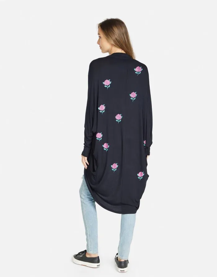 Ramona Crystal Roses Black Women Lauren Moshi Sweaters and Knits