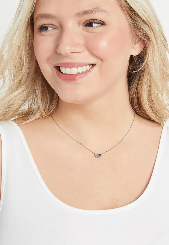 Red And Gray Carded Football Necklace Women Maurices Jewelry