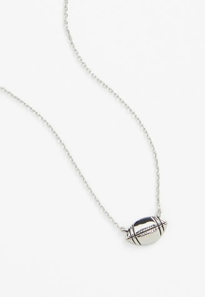 Red And Gray Carded Football Necklace Women Maurices Jewelry