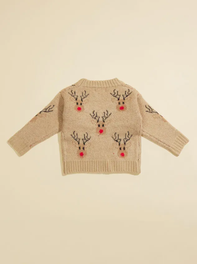 Reindeer Baby Knit Sweater Brown Boy Altar039d State Playwear Reindeer Baby Knit Sweater Brown Boy Altar039d State Playwear
