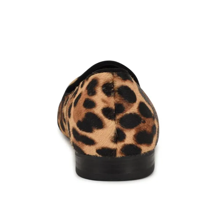 Renold Smoking Slipper Leopard Women Nine West Flats