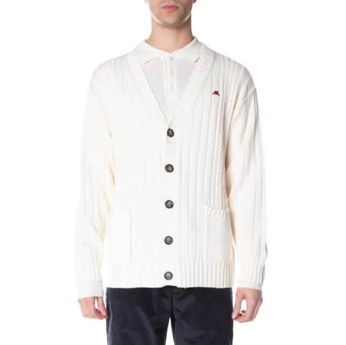 Robe Giovani Achird Cardigan 8211 Cream Cream Men Kappa Knitwear
