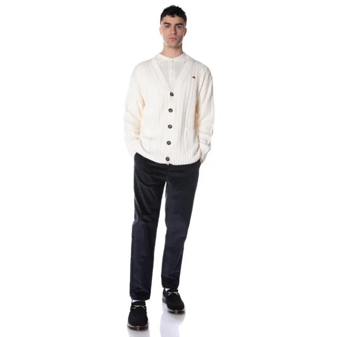 Robe Giovani Achird Cardigan 8211 Cream Cream Men Kappa Knitwear