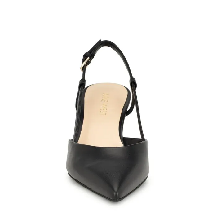 Rowen Pointy Toe Slingbacks Black Women Nine West Heels Rowen Pointy Toe Slingbacks Black Women Nine West Heels