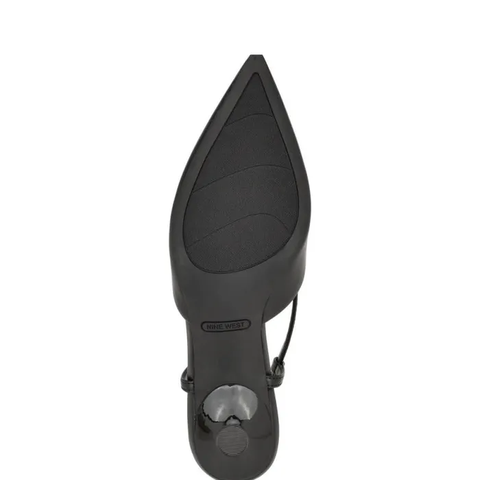 Rowen Pointy Toe Slingbacks Black Women Nine West Heels Rowen Pointy Toe Slingbacks Black Women Nine West Heels