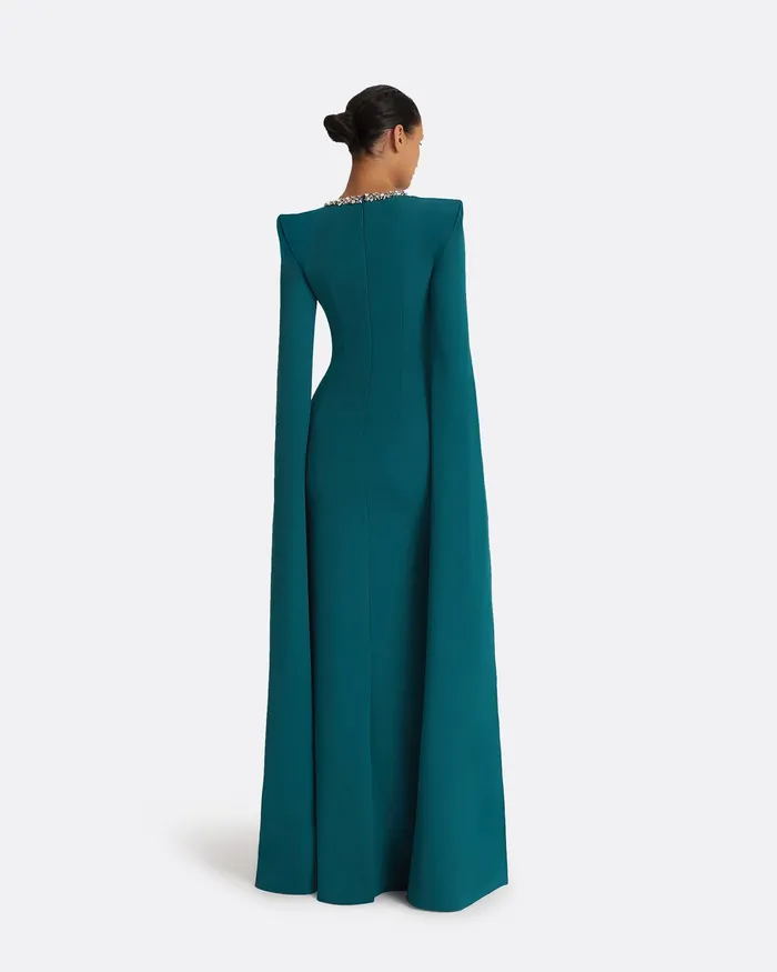 Safiyaa Icons Women Destiny Poseidon Long Dress Poseidon