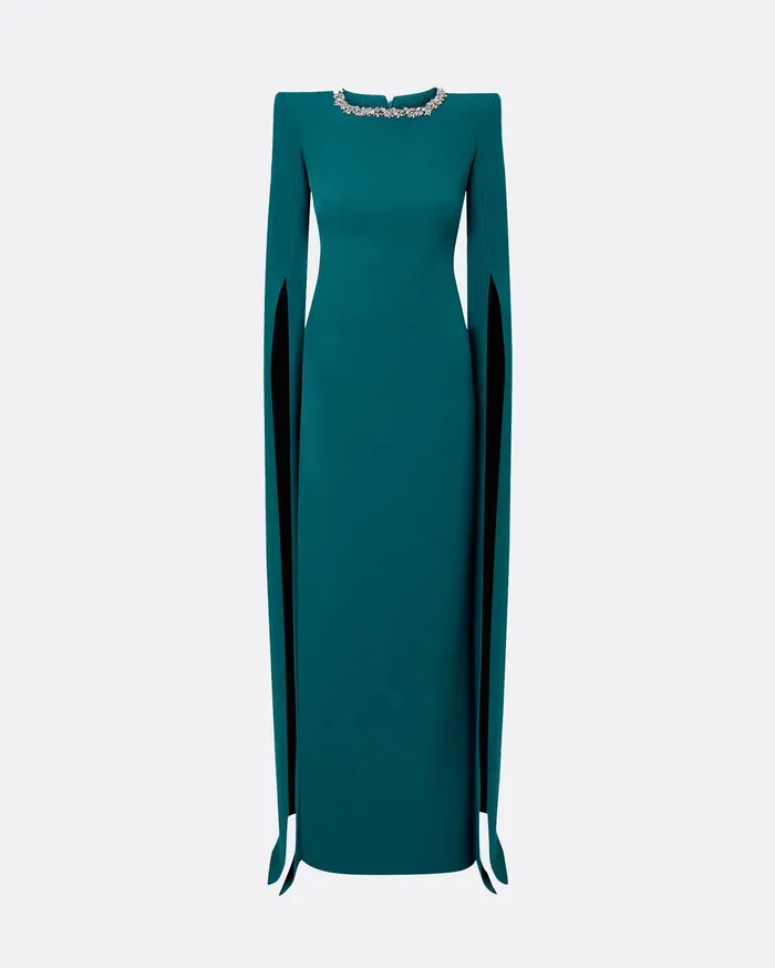 Safiyaa Icons Women Destiny Poseidon Long Dress Poseidon