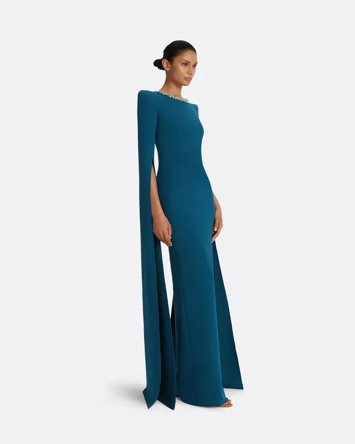 Safiyaa Icons Women Destiny Poseidon Long Dress Poseidon