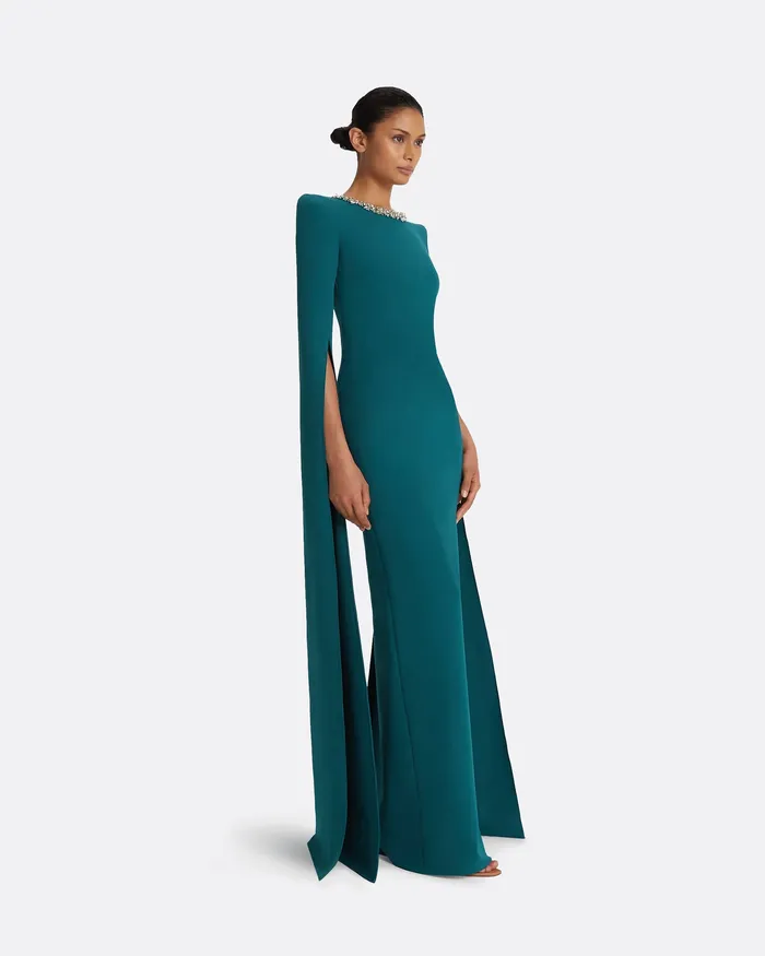 Safiyaa Icons Women Destiny Poseidon Long Dress Poseidon