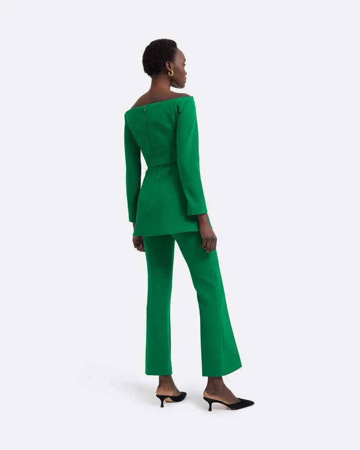 Safiyaa Mari Jewel Green Trousers Jewel Green Women Trousers